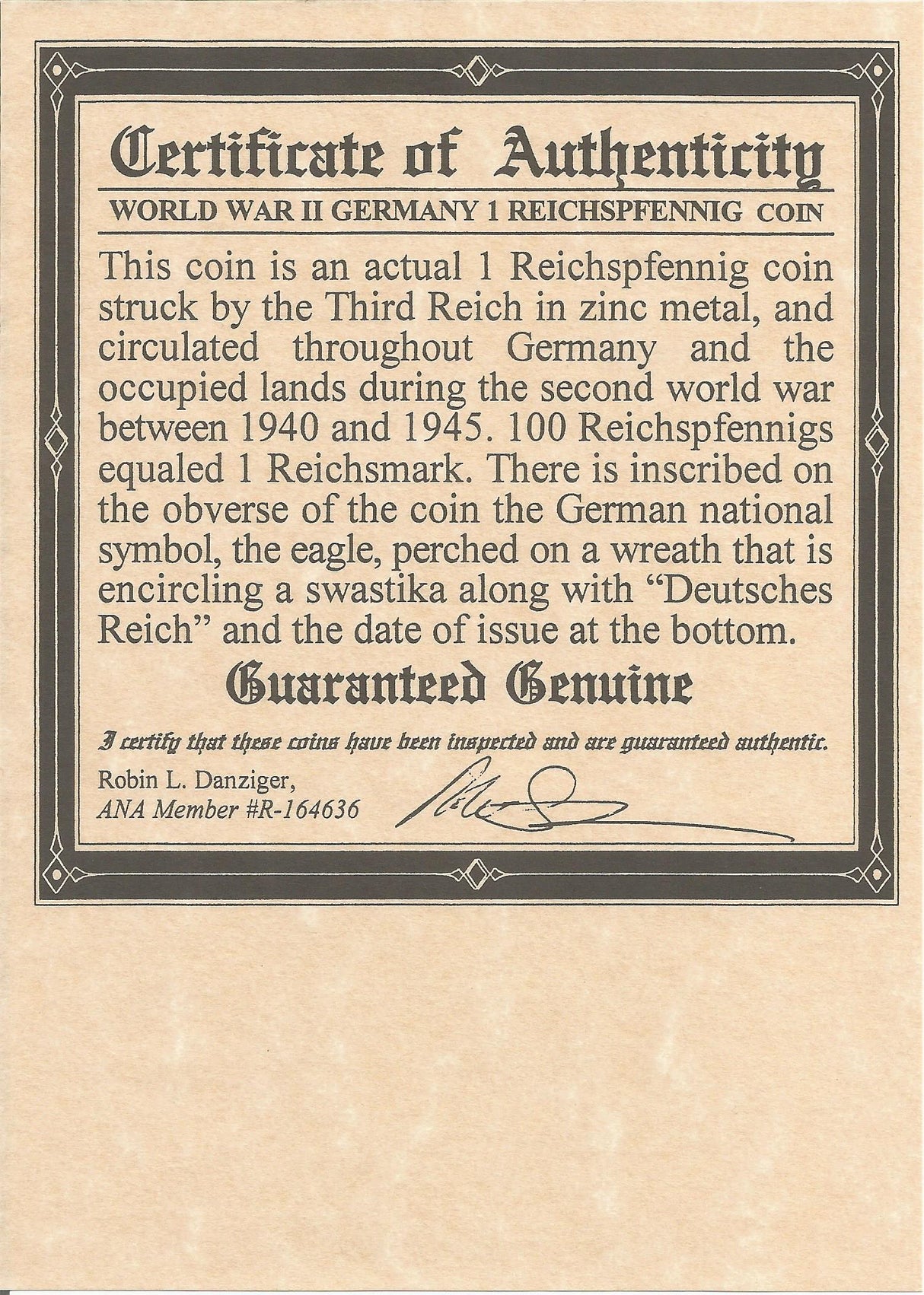 REICHPFENNIGALB(C) Nazi Germany: Reichpfennig Coin (Album)