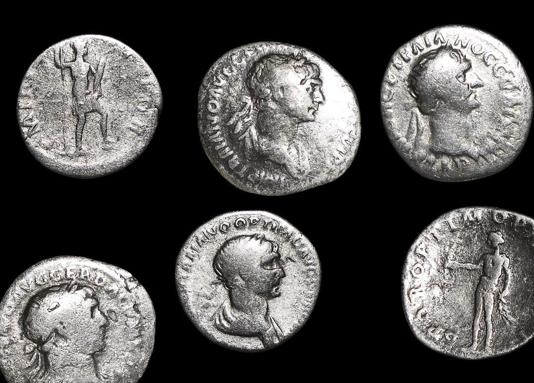 Rom-Sl-Trajan Roman Empire, Trajan (98-117 Ce), Denarius(C)