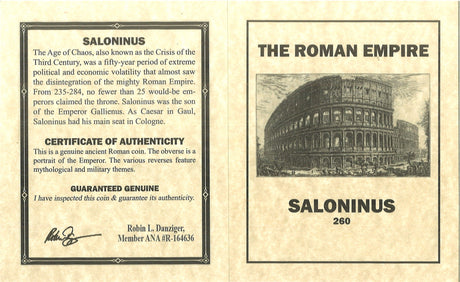SALONINUS(AR)NGC(VG) Roman Silver ANT of Saloninus NGC(VG)