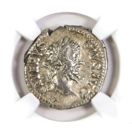 SEPTIMIUSSEV(AR)NGC(VF) Roman Silver Denarius of Septimius Severus (AD 193-211) NGC(VF)