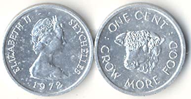 Seychelles KM17(U) 1 Cent