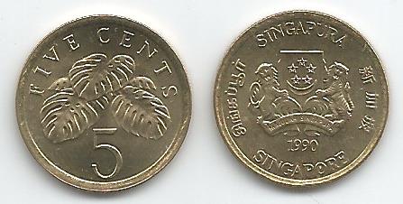 Singapore KM50(U) 5 Cents