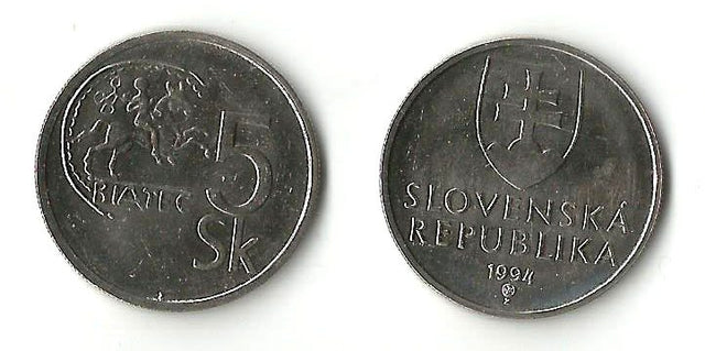 Slovak Republic KM14(U) 5 Koruny