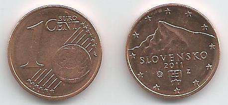 Slovak Republic KM95(U) 1 Euro Cent