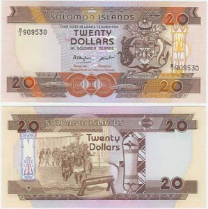 Solomon Islands P16(U) 20 Dollars