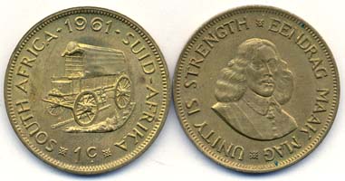 South Africa KM57(U) 1 Cent