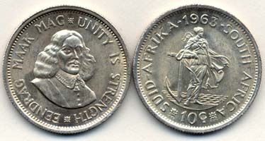 South Africa KM60(U) 10 Cents