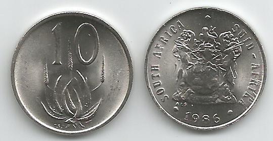 South Africa KM85(U) 10 Cents