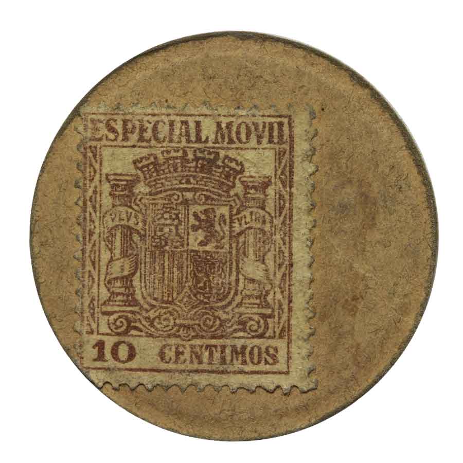 Spain P96P(Vf) Spanish 10 Centimes Stamp Money