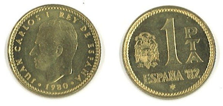 Spain KM816(U) 1 Peseta (Juan Carlos)