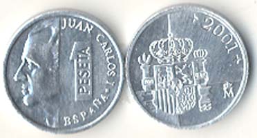 Spain KM832(U) 1 Peseta