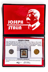 STALINALB2 Josef Stalin Album (2 Coins, 1 Stamp)