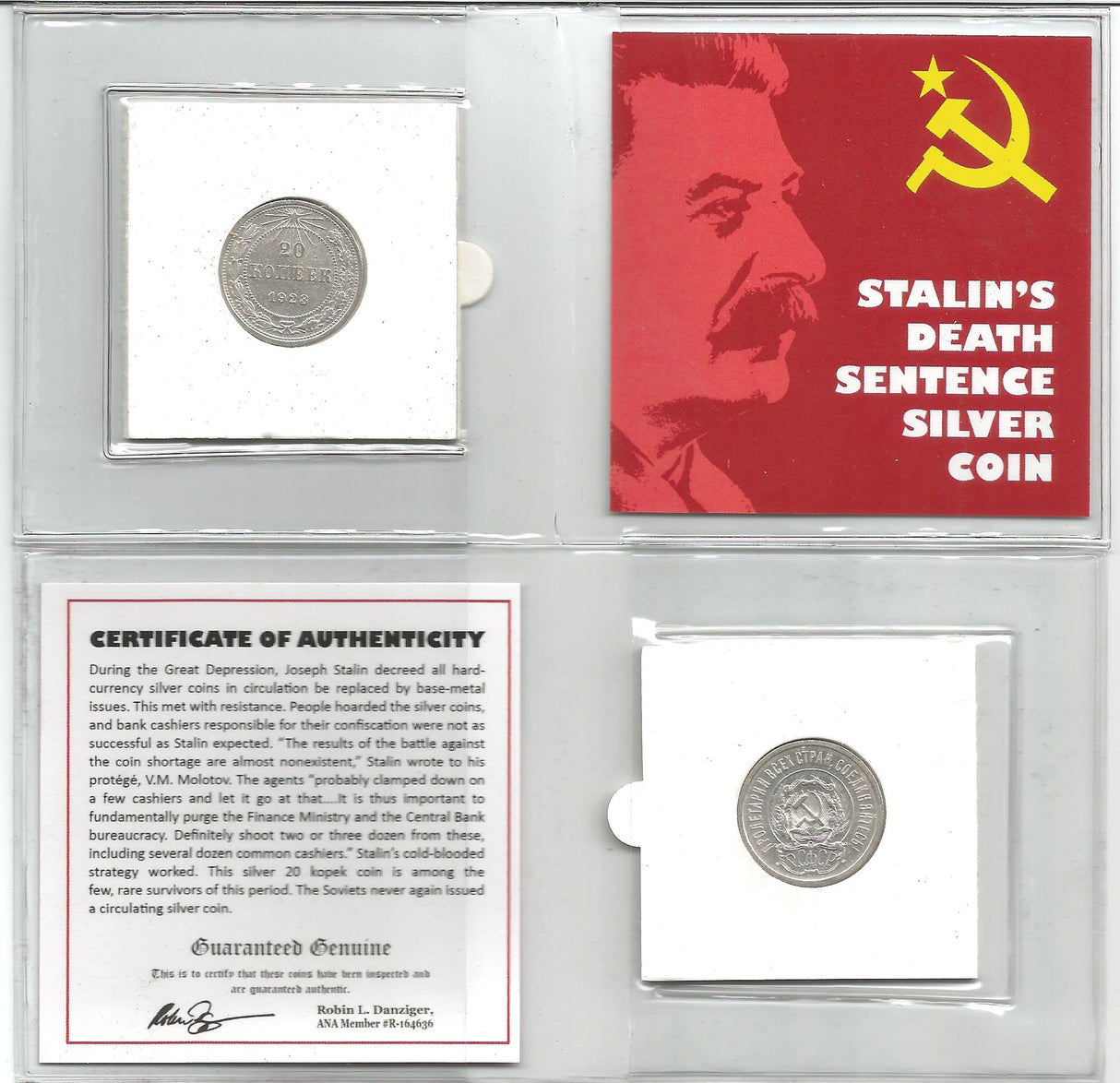 Stalin's Death Sentence Silver Coin (Mini Album)