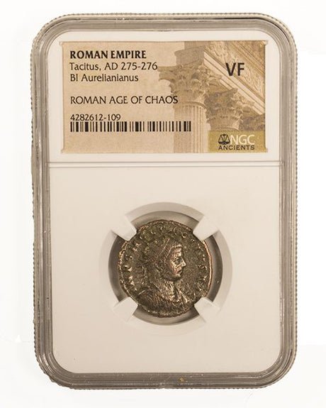 TACITUS(BILLON-ANT)NGC(VF) Roman Billon ANT of Tacitus (AD275-276) NGC(VF)