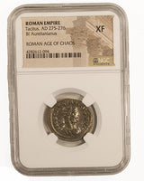 TACITUS(BILLON-ANT)NGC(XF) Roman Billon ANT of Tacitus (AD275-276) NGC(XF)