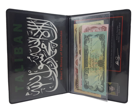 TALIBANALB Taliban: Shari'a Money of Afghanistan (4 Banknote Album)