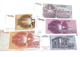 TESLA-BF Tesla: Five Different Yugoslavia Banknotes (Billfold)