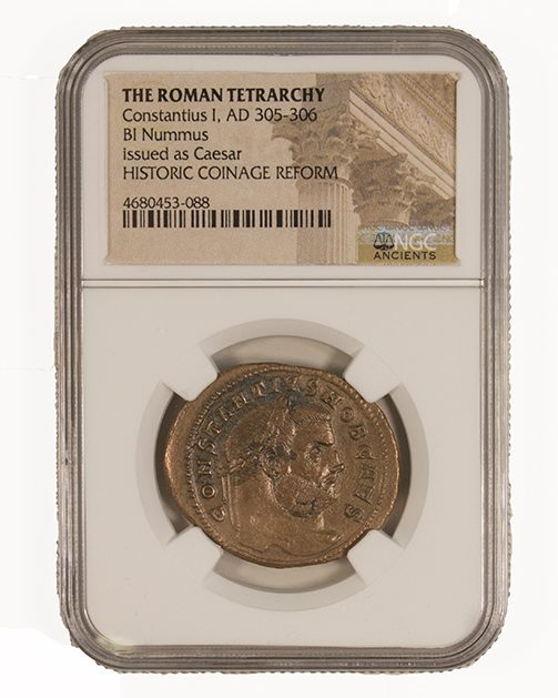 TETRARCHY4CNBOX-NGC The Roman Tetrarchy: A Collection of Four NGC-Slabbed Coins (Four-Coin Box)