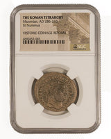 The Roman Tetrarchy: A Collection of Four NGC-Slabbed Coins (Four-Coin Box) (TETRARCHY4CNBOX-NGC) (VF)