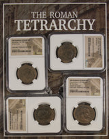 The Roman Tetrarchy: A Collection of Four NGC-Slabbed Coins (Four-Coin Box) (TETRARCHY4CNBOX-NGC) (VF) (TETRARCHY4CNBOX-NGC(VF))