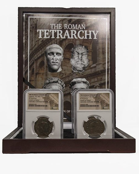 TETRARCHY4CNBOX-NGC The Roman Tetrarchy: A Collection of Four NGC-Slabbed Coins (Four-Coin Box)