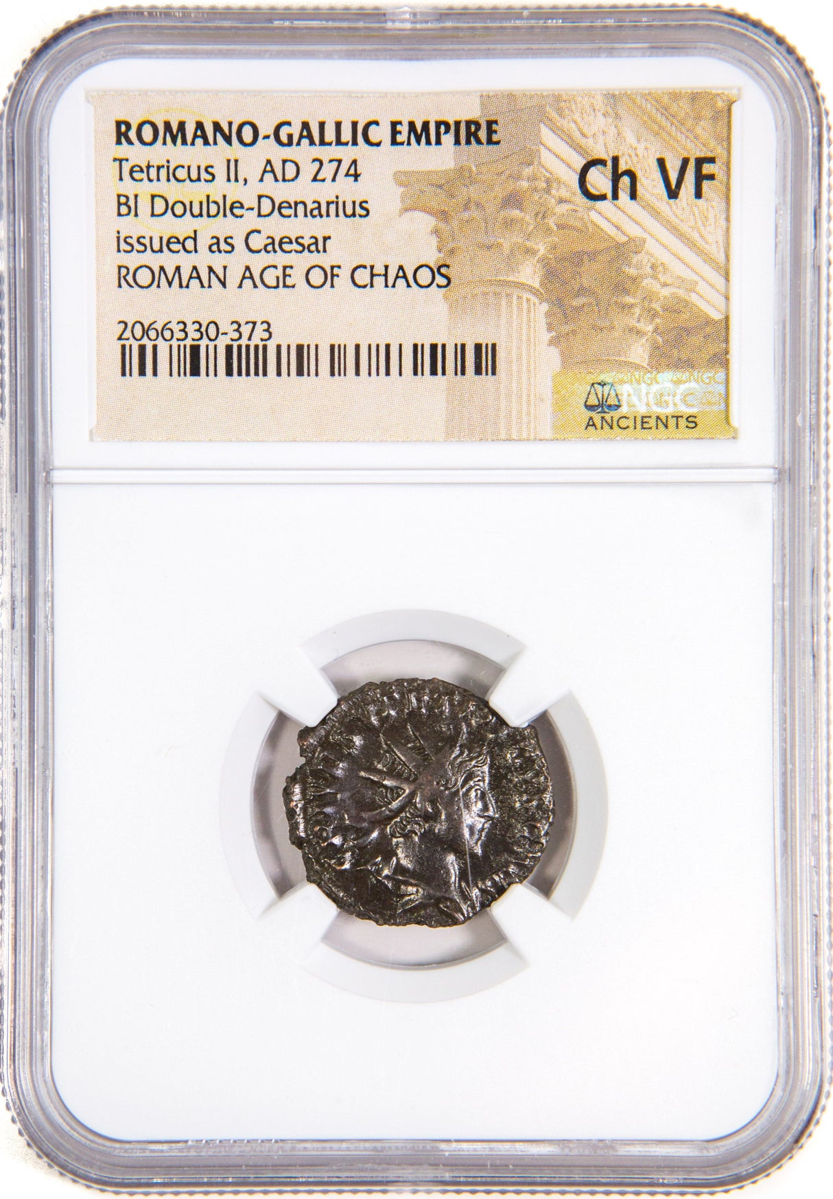 TETRICUS2ND(ANT)NGC(VF) Roman AE of Tetricus II (AD 273-274) NGC(VF)