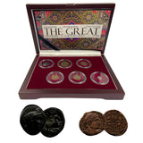 THEGREATBOX Six Coin Box Featuring "The Great" Rulers (Six-Coin Box)