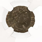 THEODORA(AE4)NGC(AU) Roman bronze of Flavia Maximiana Theodora, NGC(AU)