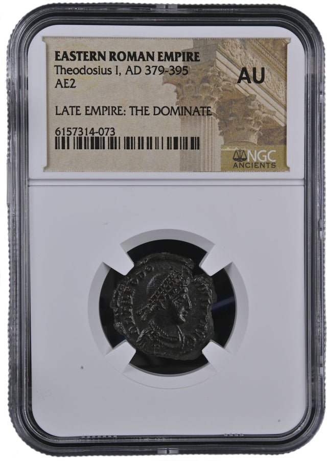 THEODOSIUS1ST(AE2)NGC(AU) Roman AE2 of Theodosius I (AD379-395) NGC(AU)