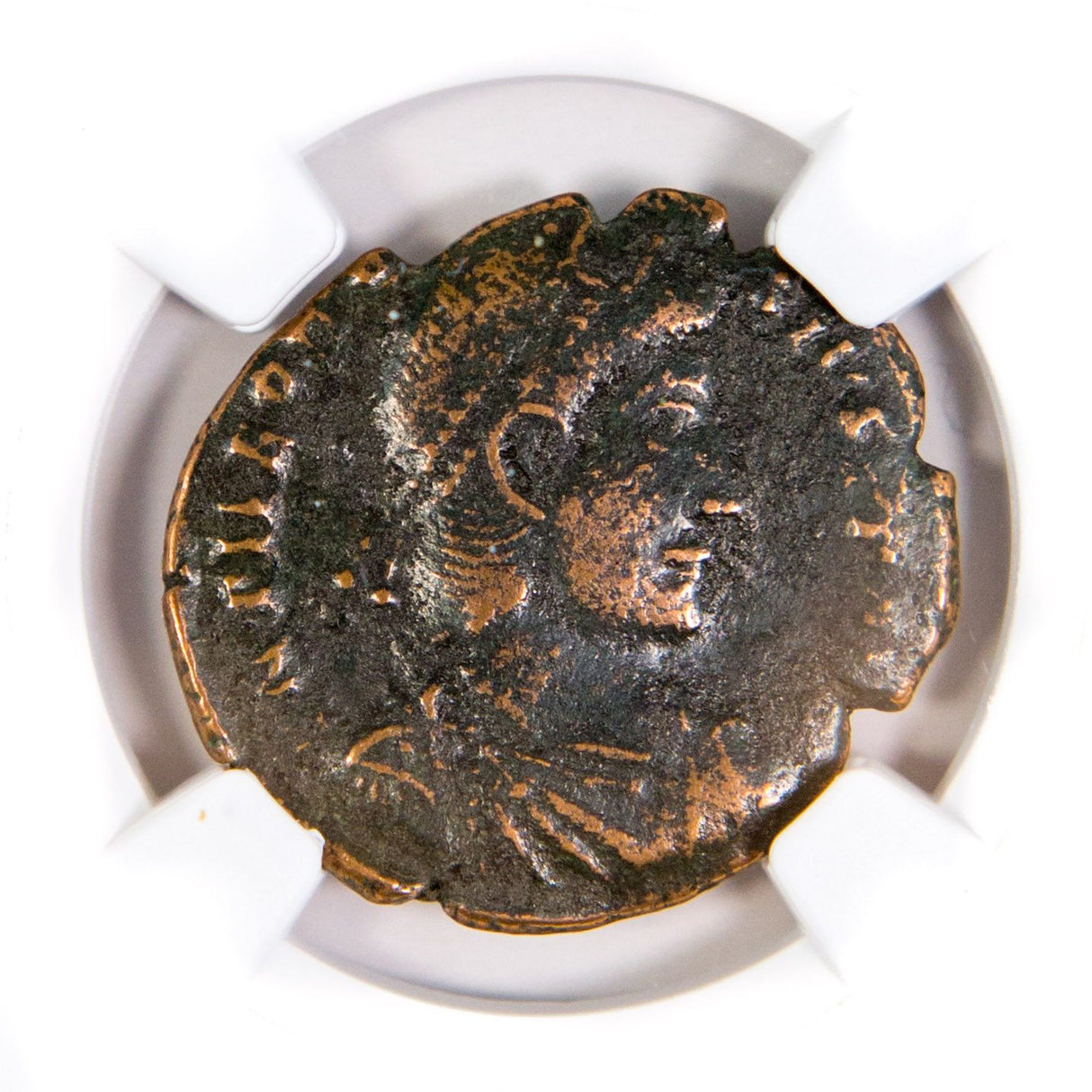 THEODOSIUS1ST(AE2)NGC(F) Roman AE of Theodosius I (AD379-395) NGC(F)