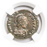 THEODOSIUS1ST(AE2)NGC(XF) Roman AE of Theodosius I (AD379-395) NGC(XF)