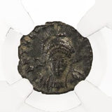 THEODOSIUS2ND(AE4)NGC(XF) Roman AE of Theodosius II (AD402-450) NGC(XF)