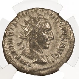 TRAJANDECIUS(AR)NGC(VF) Trajan Decius Antoninianus NGC Certified Slab(VF)