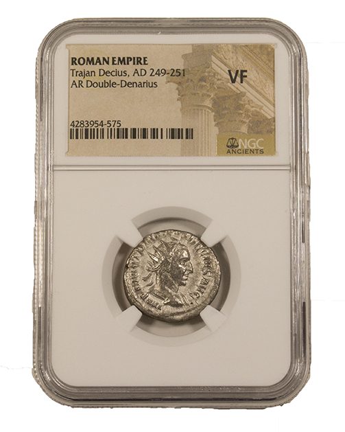 TRAJANDECIUS(AR)NGC(VF) Trajan Decius Antoninianus NGC Certified Slab(VF)