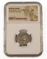 TRAJANDECIUS(AR)NGC(XF) Trajan Decius Antoninianus NGC Certified Slab(XF)