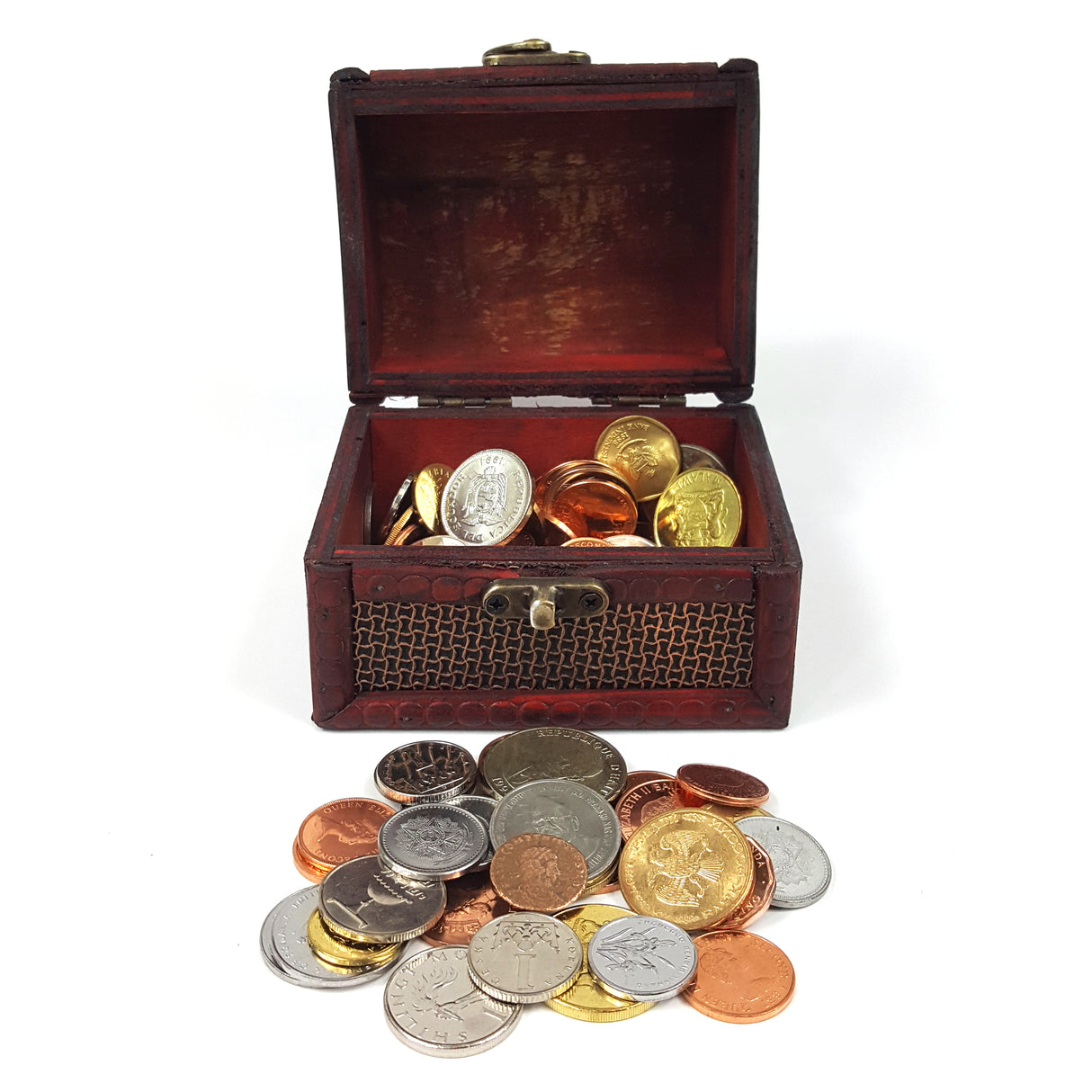 TREASUREBOX Treasure Box: One pound of mixed world coins PLUS one ancient Roman bronze