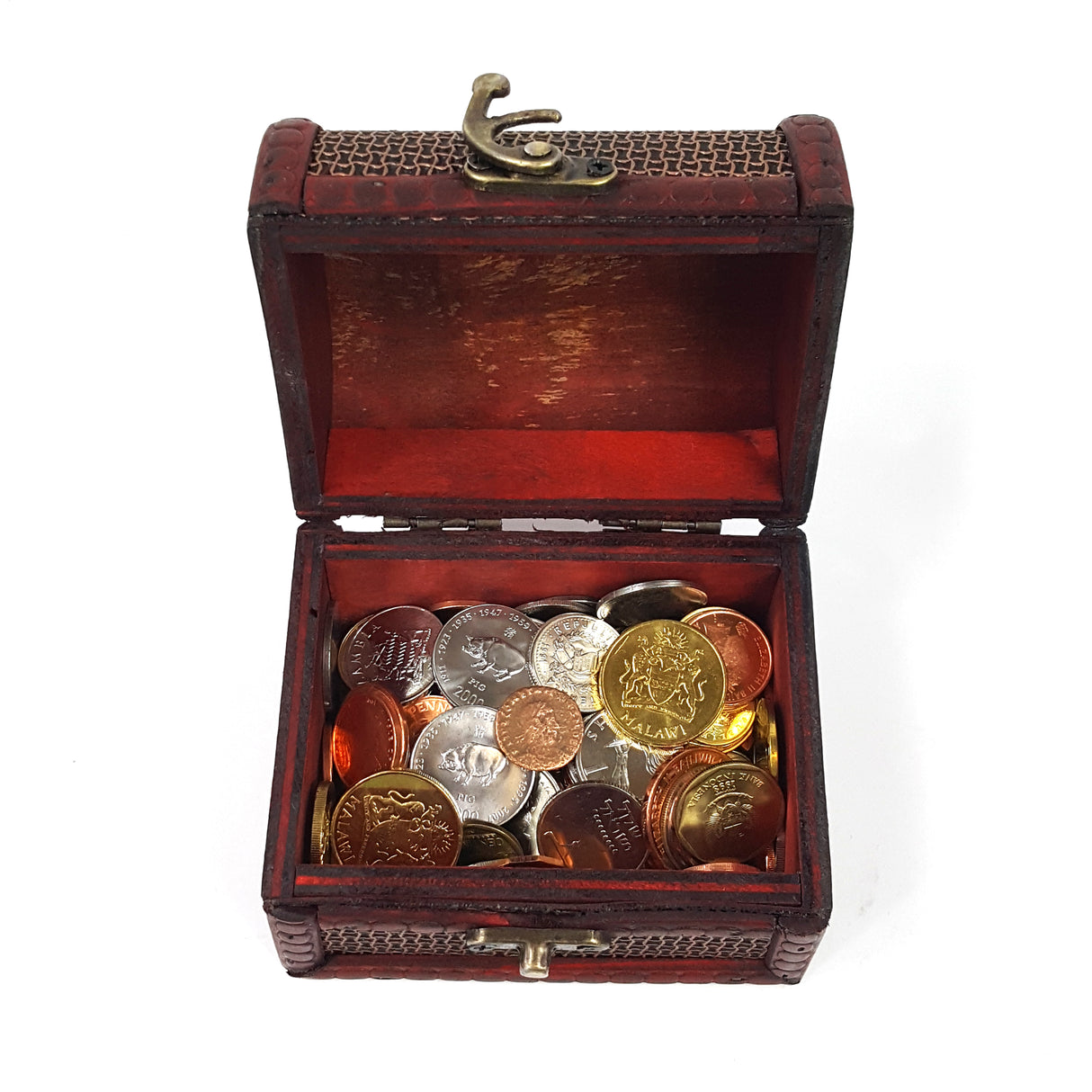 TREASUREBOX Treasure Box: One pound of mixed world coins PLUS one ancient Roman bronze