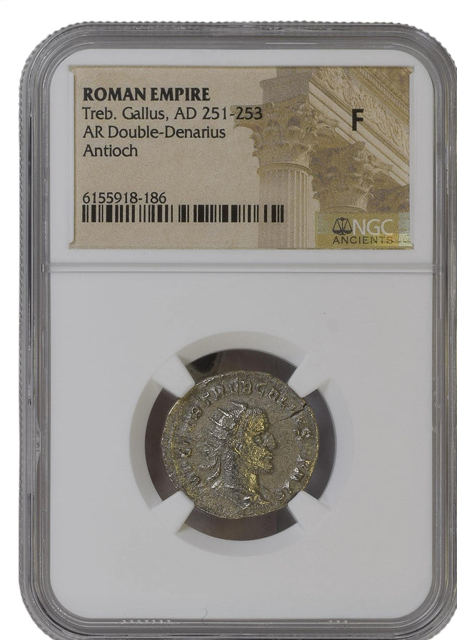 TREBONIANUSGALLUS(AR)NGC(F) Roman AE Antoninianus of Trebonianus Gallus (AD 251-253) NGC(F)