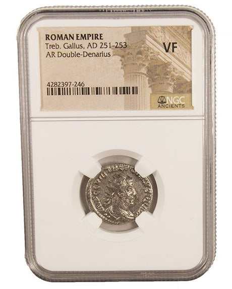 TREBONIANUSGALLUS(AR)NGC(VF) Roman AE Antoninianus of Trebonianus Gallus (AD 251-253) NGC(VF)