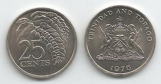 Trinidad & Tobago KM28(U) 25 Cents