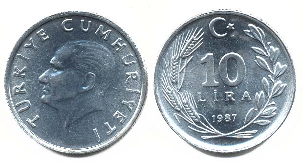 Turkey KM964(VF) 10 Lira