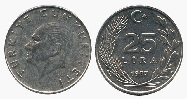 Turkey KM975(U) 25 Lira