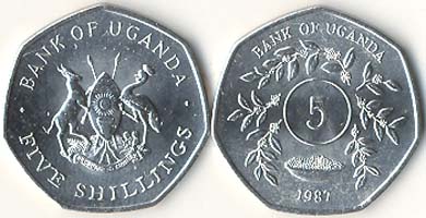 Uganda KM29(U) 5 Shillings