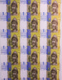 Ukraine P116AbSHEET30(U) 1 Hryvnia uncut sheet Of 30 notes