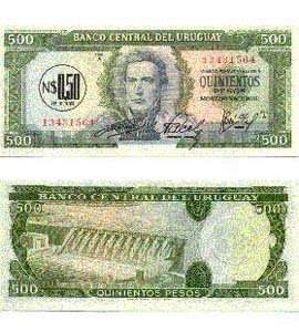 Uruguay P54(U) 50 N.Pesos / 500 Pesos