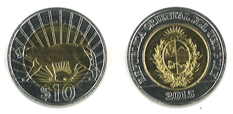 Uruguay KM134(U) 10 Pesos Uruguayos