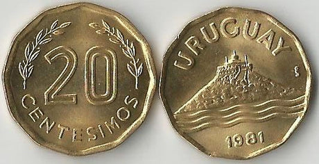 Uruguay KM67-1981(U) 20 Centesimos - 1981