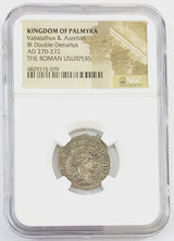 VABALATHUS(AR)NGC(LG) Palmyrean silver Antoninianus of Vabalathus, in the name of Roman Emperor Aurelian(LG)