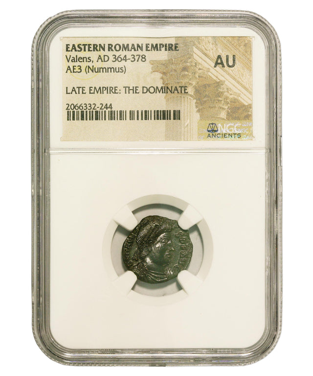 VALENS(AE3)NGC(AU) Roman AE of Valens (AD364-378) NGC(AU)