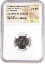 VALENS(AE3)NGC(VF) Roman AE of Valens (AD364-378) NGC(VF)